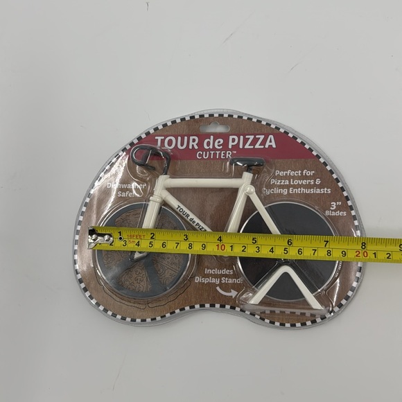 SOHO KITCHEN Tour de Pizza Cutter White Bike NEW - Picture 8 of 12